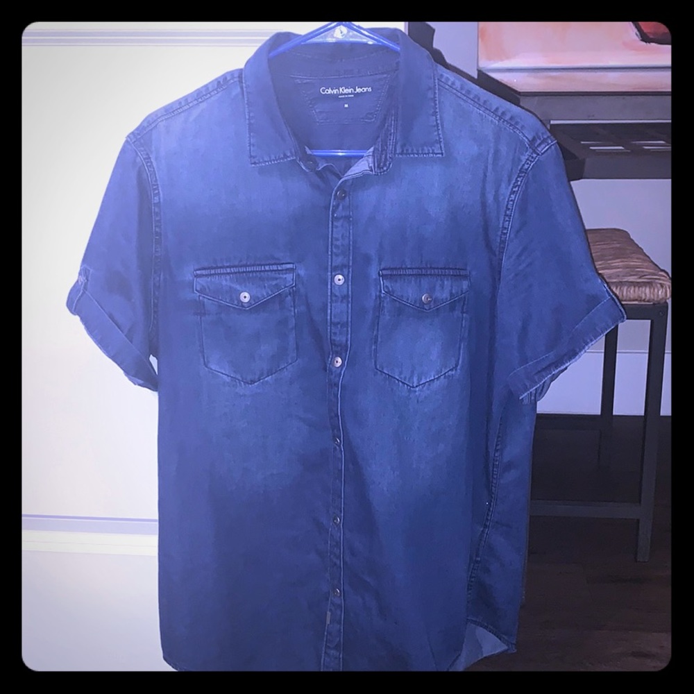 Medium Calvin Klein short sleeve polo.